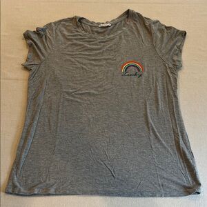 Lucky Rainbow Graphic Tee - Gray